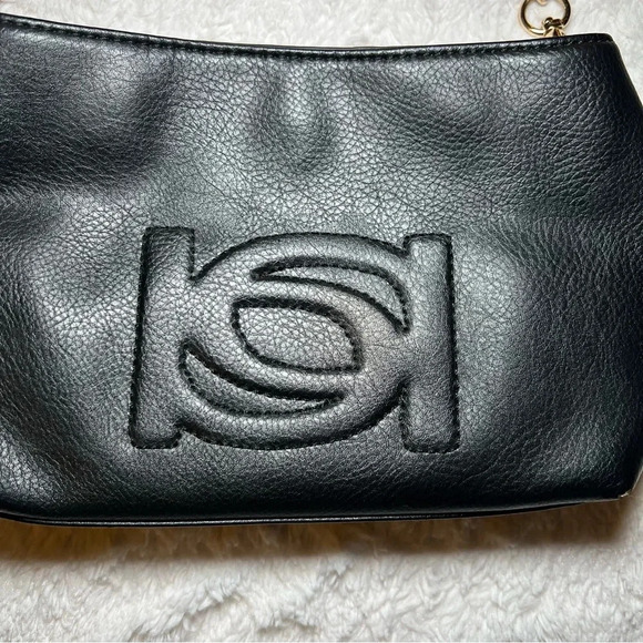 Bebe shoulder bag. Small evening purse with metal and leather design strap - Picture 4 of 4